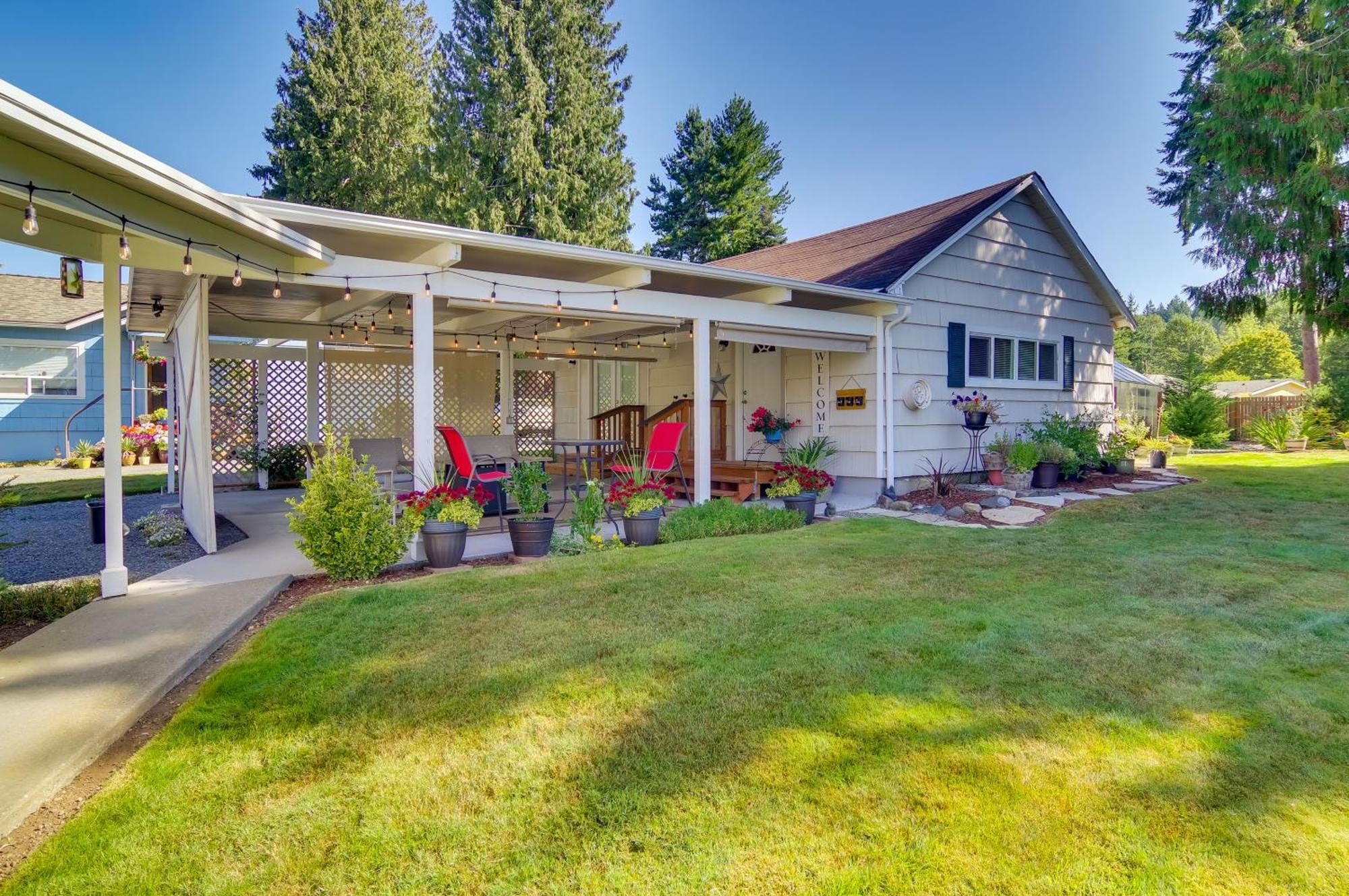 Charming Updated Retreat Walk To Lake Stevens! Extérieur photo